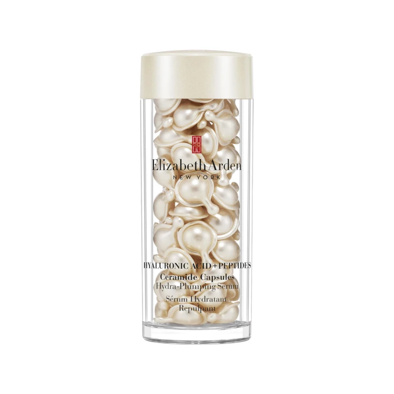 Elizabeth Arden - Hyaluronic Acid + Peptides Ceramide Capsules, Hydrating & Plumping Peptide Serum with Size-Shifting HA, Silky Lightweight Formula for Smoother, Plumper Skin, For All Skin Types