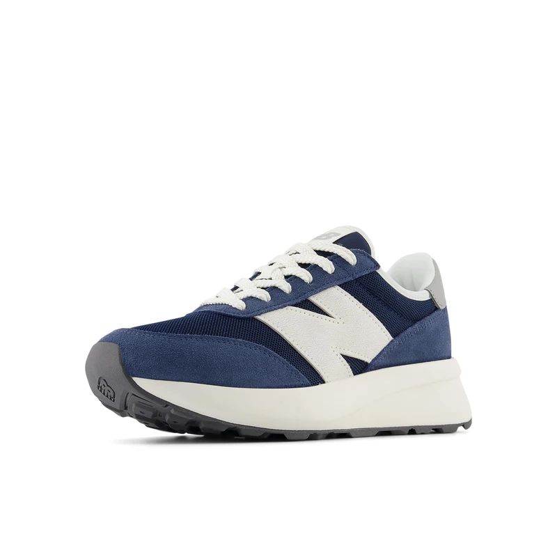 New Balance Kids 370 Shoes, Vintage Indigo/Sea Salt, 4