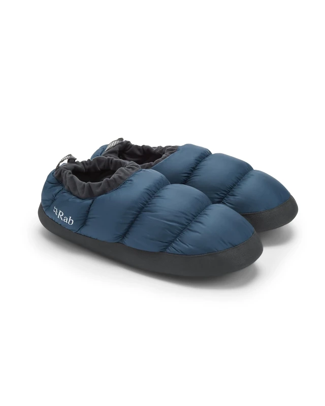 Rab Down Hut Slipper - Lightweight Warm Slippers for Skiing & Mountaineering - Tempest Blue - Large