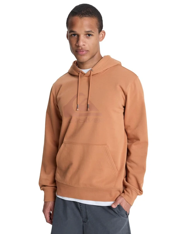 Quiksilver Hoodie COMP LOGO HOODIE Mens Brown