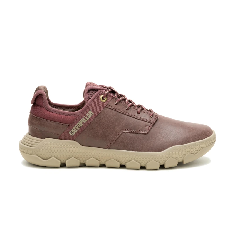CAT Footwear Men's HEX LITE Leather Sneaker, Deep Mahogany Confidence, 9 UK