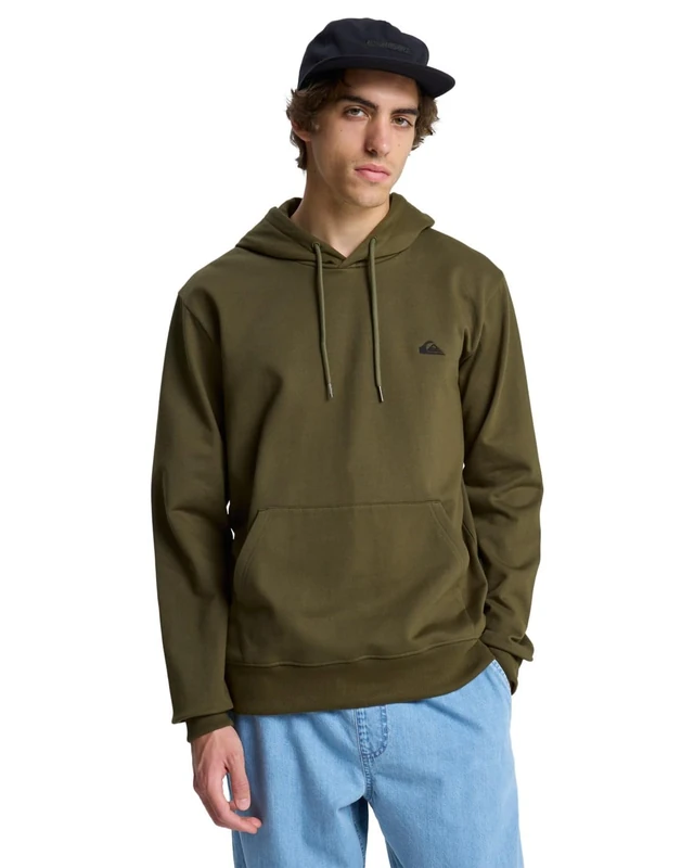 Quiksilver Mens Basic Hoodie Young Pullover Sweater, Grape Leaf, L EU