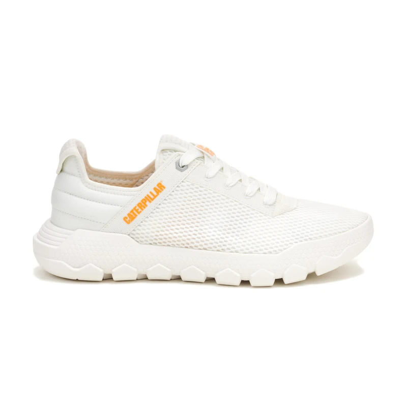 CAT Footwear Men's HEX LITE Vent Sneaker, Bright White, 9 UK