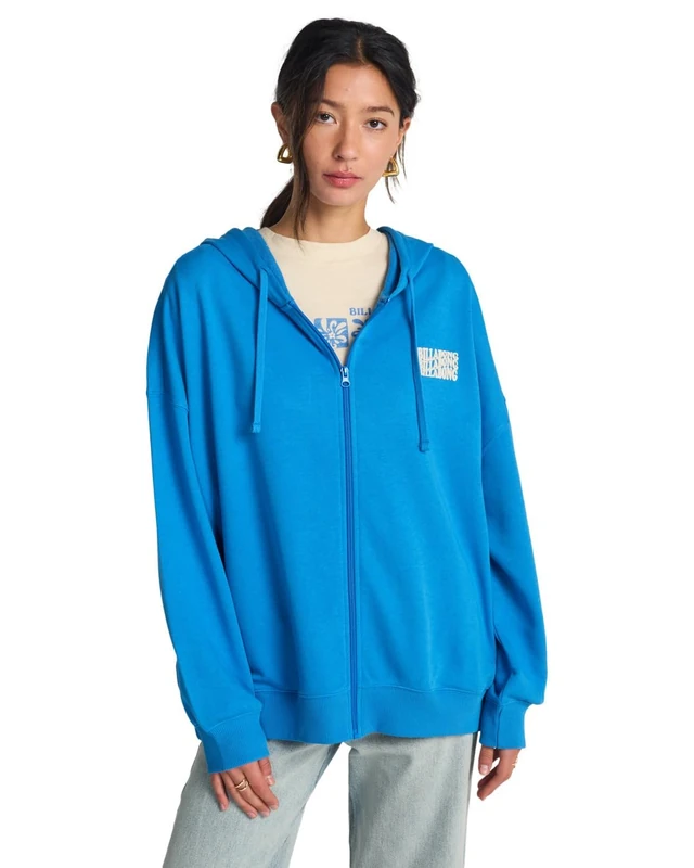 Billabong Fleece sweater ZIP FAMILY HOODIE Womens Blue
