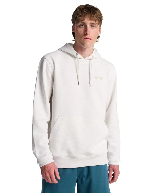 Billabong Mens Arch Po Pullover Sweater, Oatmeal Heather, XS EU