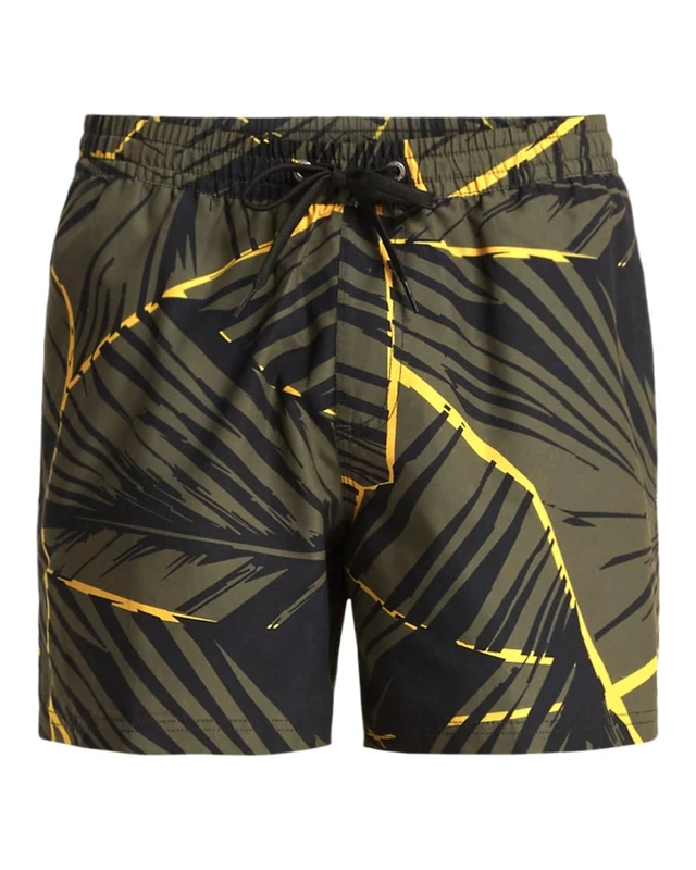 Quiksilver Men's Everyday Printed Volley 15 Board Shorts, Grape Leaf Natural GEO, M