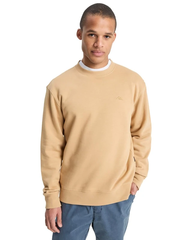Quiksilver Mens Salt Water Crew Sweater, Khaki, S EU