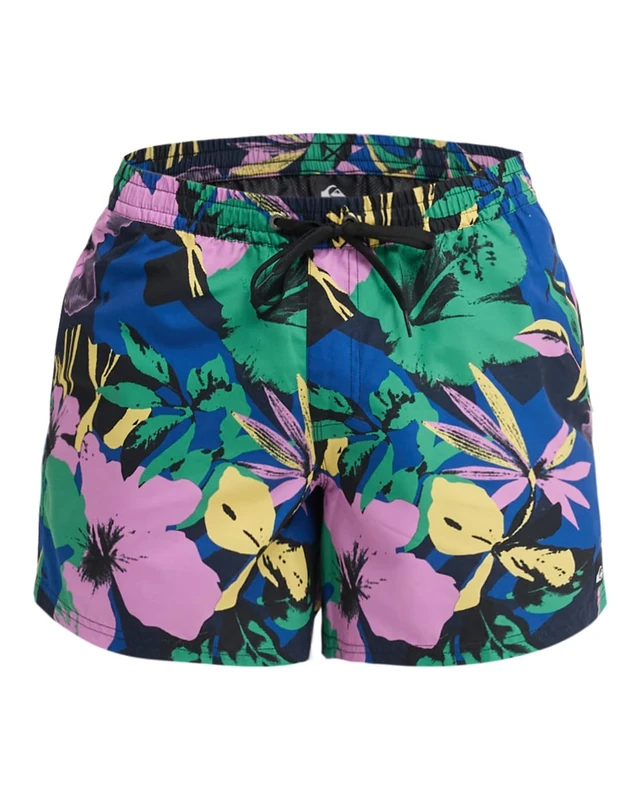 Quiksilver Men's Everyday Printed Volley 15 Board Shorts, Dark Navy Interact Floral, M