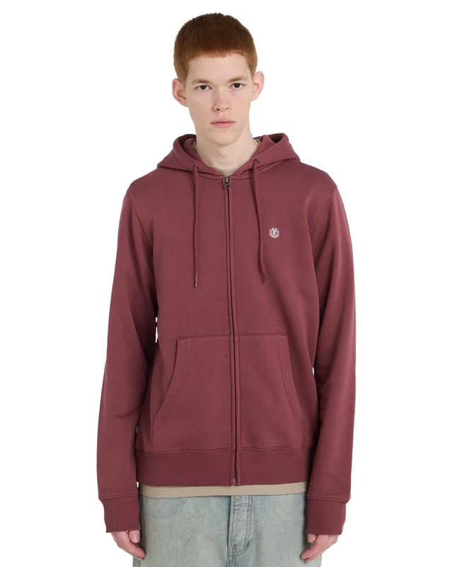 Element Icon Embroidery - Zip Sweatshirt - Men - Purple.
