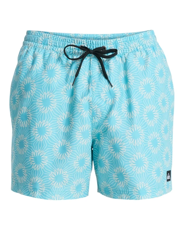 Quiksilver Men's Everyday Printed Volley 15 Board Shorts, Aqua Ocean Mayhem, S