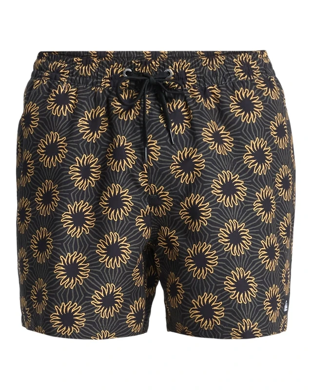 Quiksilver Men's Everyday Printed Volley 15 Board Shorts, Black Ocean Mayhem, XXL