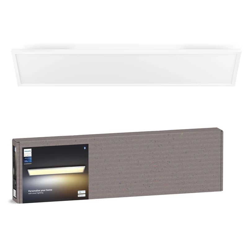 Philips Hue White Ambiance Aurelle Smart LED Panel Light Inc. Dimmer Switch [120x30cm - White] for Indoor Home Smart Lighting, Wall, Ceiling, Bedroom, Livingroom, New Generation