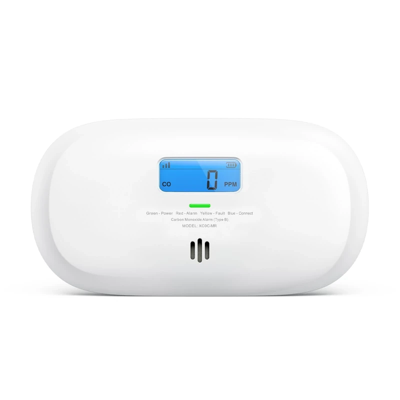 X-Sense Carbon Monoxide Detector with Digital Display, Replaceable Battery Powered, Compatible with X-Sense Home Security App, SBS50 Base Station Required, XC0C-MR, 1-Pack
