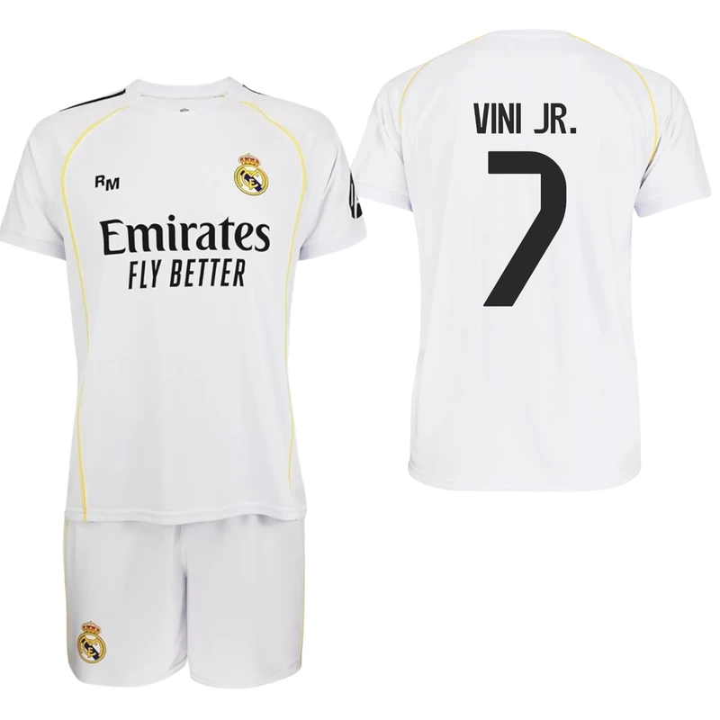 Real Madrid Children's Home Kit 25-26 - Official Replica Vinicius