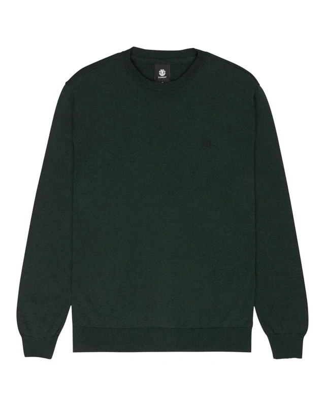 Element Icon Embroidery - Crew Neck Jumper - Men - Brown. - Image 1