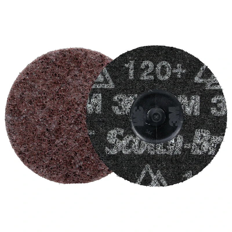 Scotch-Brite Roloc Precision Heavy Duty Surface Conditioning Disc, HD-DR, Coarse 120+, TR, 76 mm - Image 1