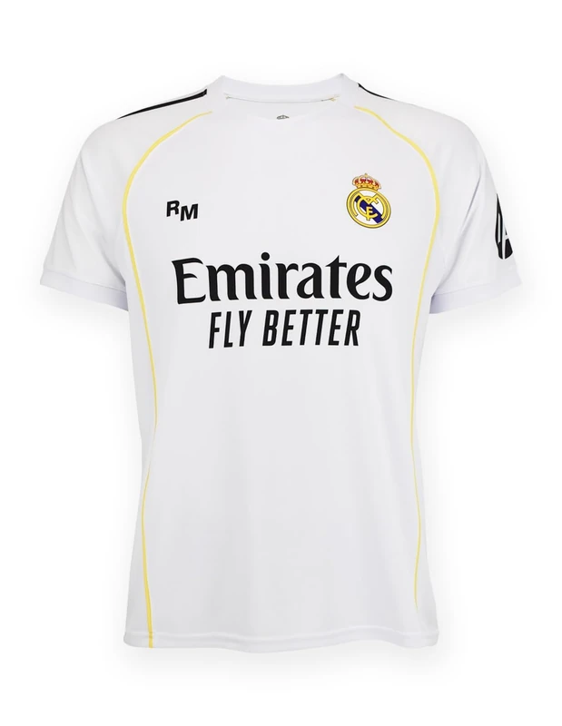 Real Madrid Home Jersey 25 2/26 for Adults - Size S to XXL - Season 2025/2026 Men's Football Jersey - Official Fan Product