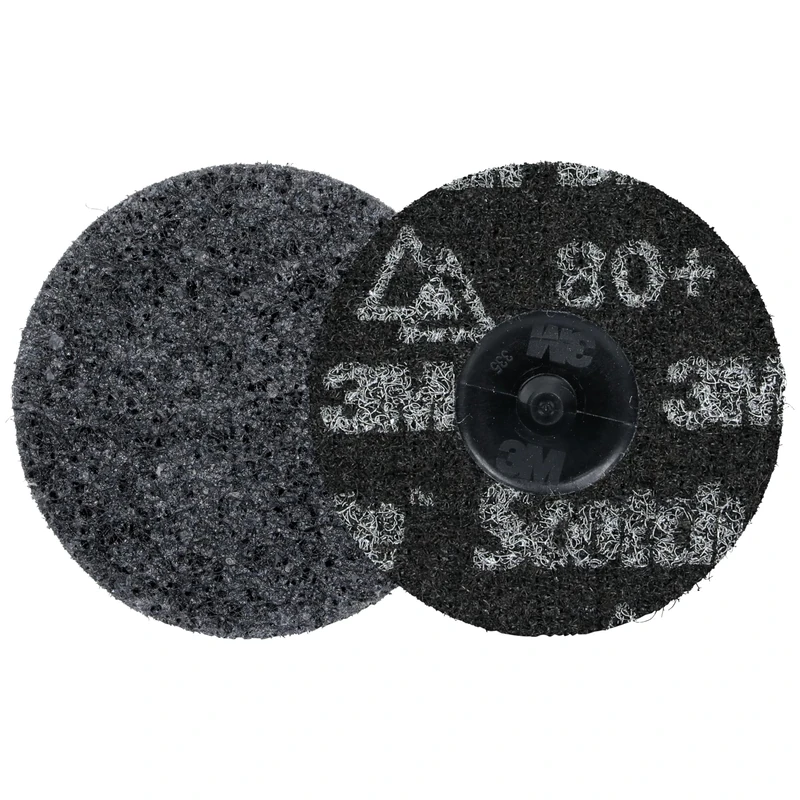 Scotch-Brite Roloc Precision Heavy Duty Surface Conditioning Disc, HD-DR, Extra Coarse 80+, TR, 76 mm