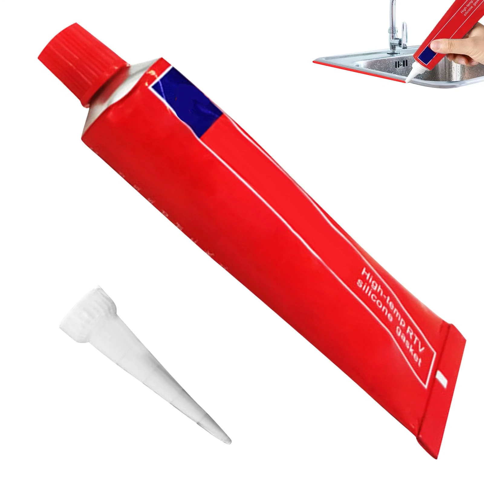 Head Gasket, Authentic Gasket Sealer, 85g Waterproof Sealant Solution, Quick Dry Formula, High Temperature Resistant for Internal Combustion Engines, Steam Turbine Use