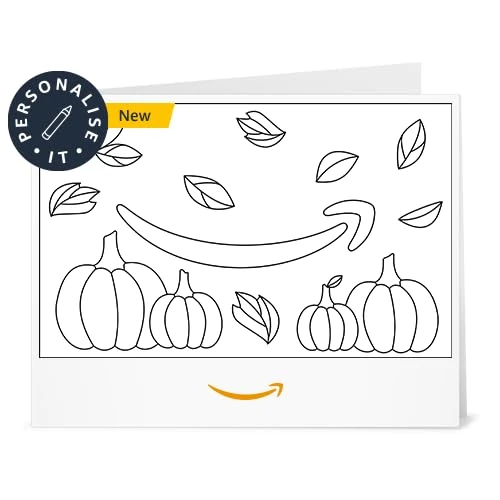 Amazon Gift Card - Print at Home - Fall Pumpkins (Personalize It) - Image 1