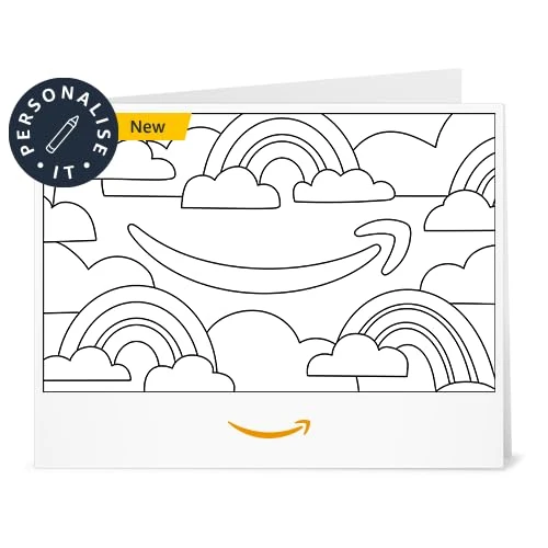 Amazon Gift Card - Print at Home - Rainbows & Clouds (Personalize It)