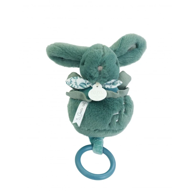 Doudou Rabbit Music Box Sage Green