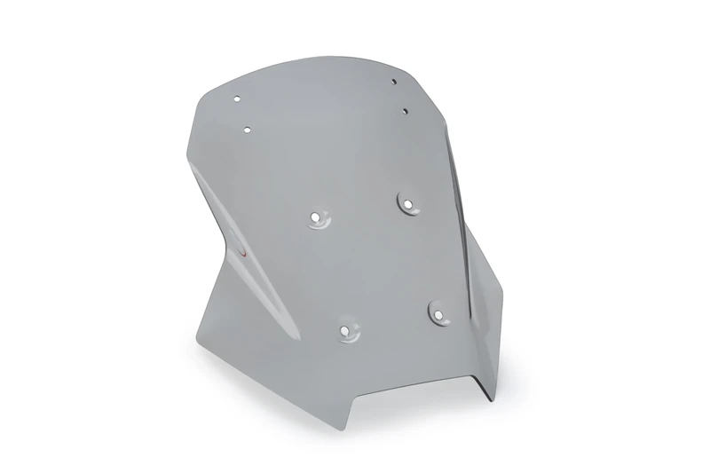 Puig 22322H Touring Windshield to improve rider’s aerodynamic protection with adventure design; made of durable acrylic with rounded edges, Smoke