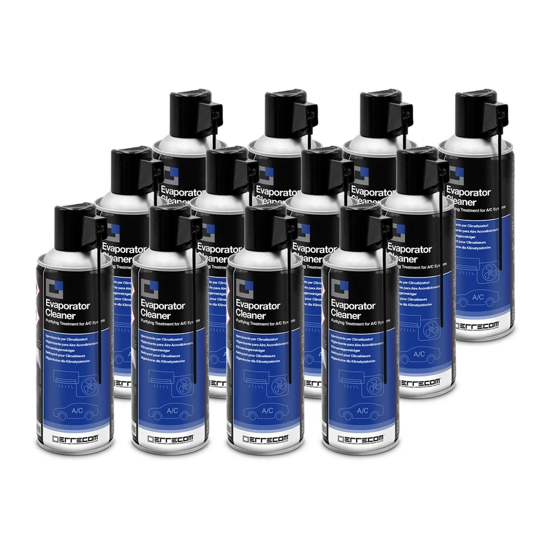 ERRECOM Evaporator Cleaner, Cleaner for Air Conditioner, 12 x 400 mL aerosol can