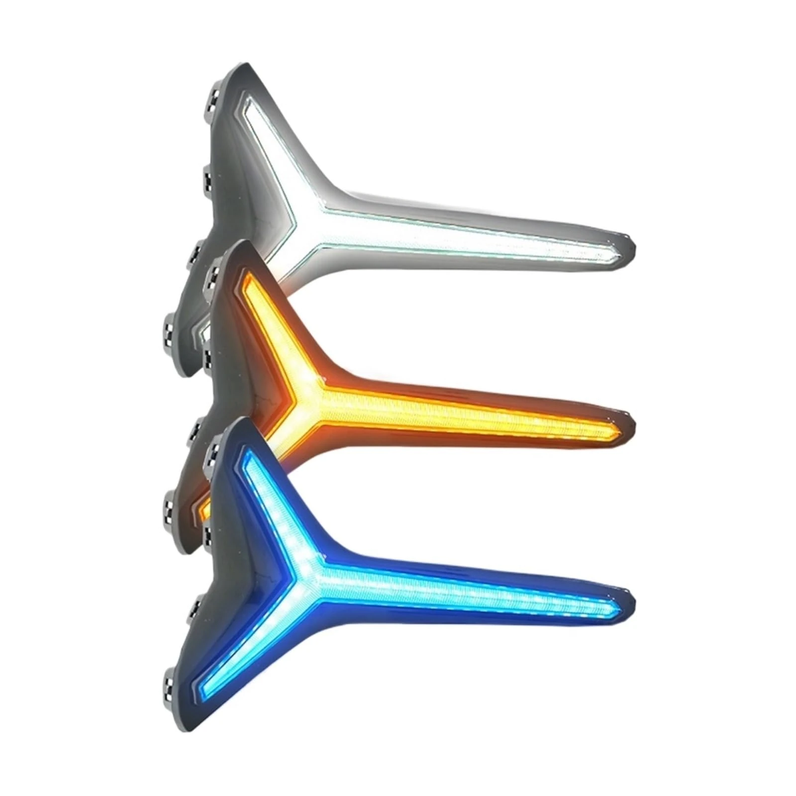 LED Daytime Running Lights DRL Fog Lamp With Yellow Turn Signal Lamp Compatible With Roewe RX5 MAX 2019(White and yellow)