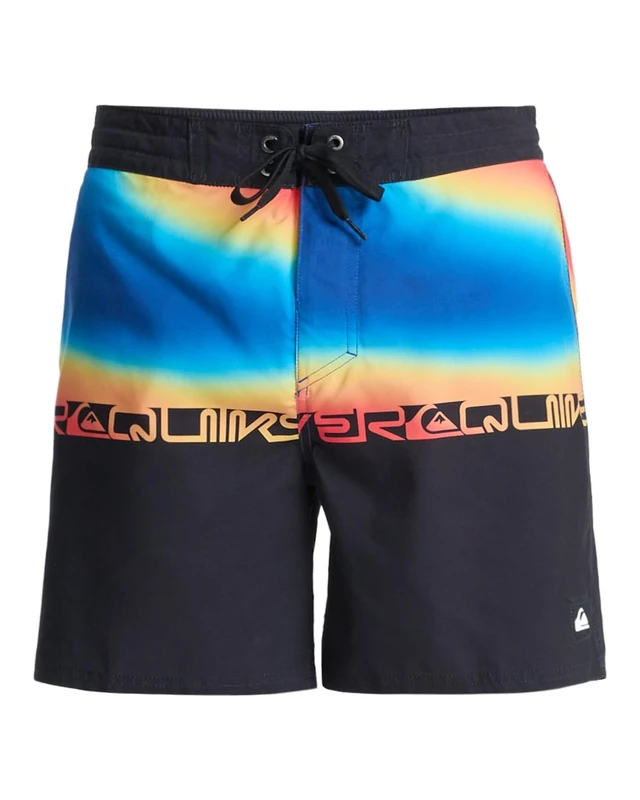 Quiksilver Men's Everyday Half Jam 16 Board Shorts, Black WORDBLOCK, 28W