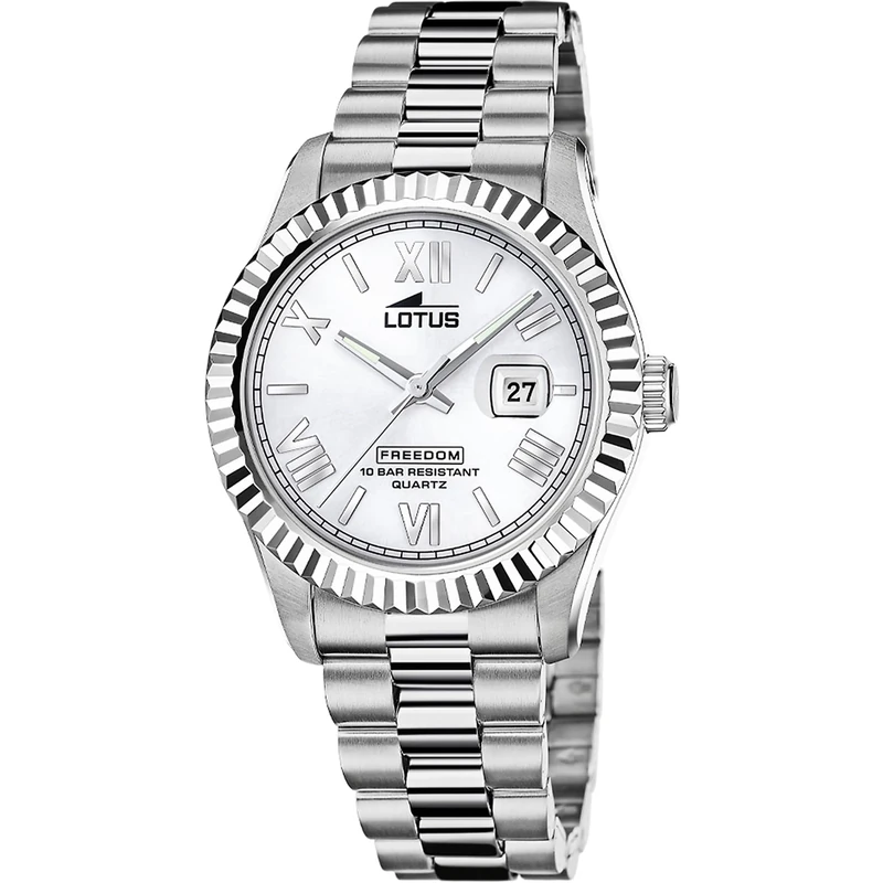 Lotus Mens Stainless Steel Watch with Steel Bracelet 19002/1