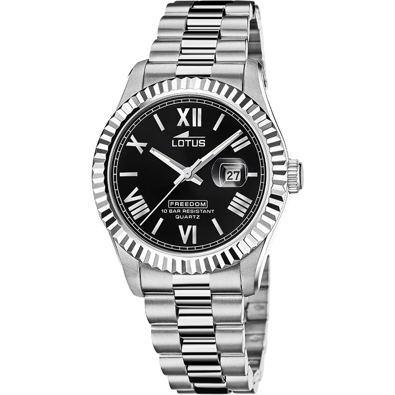 Lotus Mens Stainless Steel Watch with Steel Bracelet 19002/5