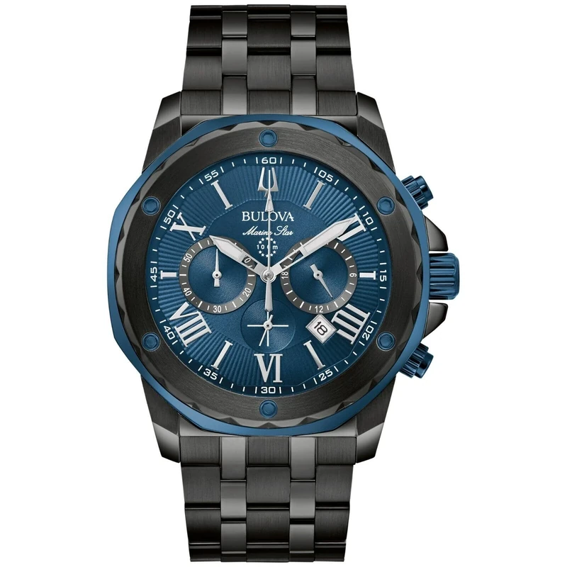 Bulova Men's Chronograph Quartz Watch with Stainless Steel Strap 98B410