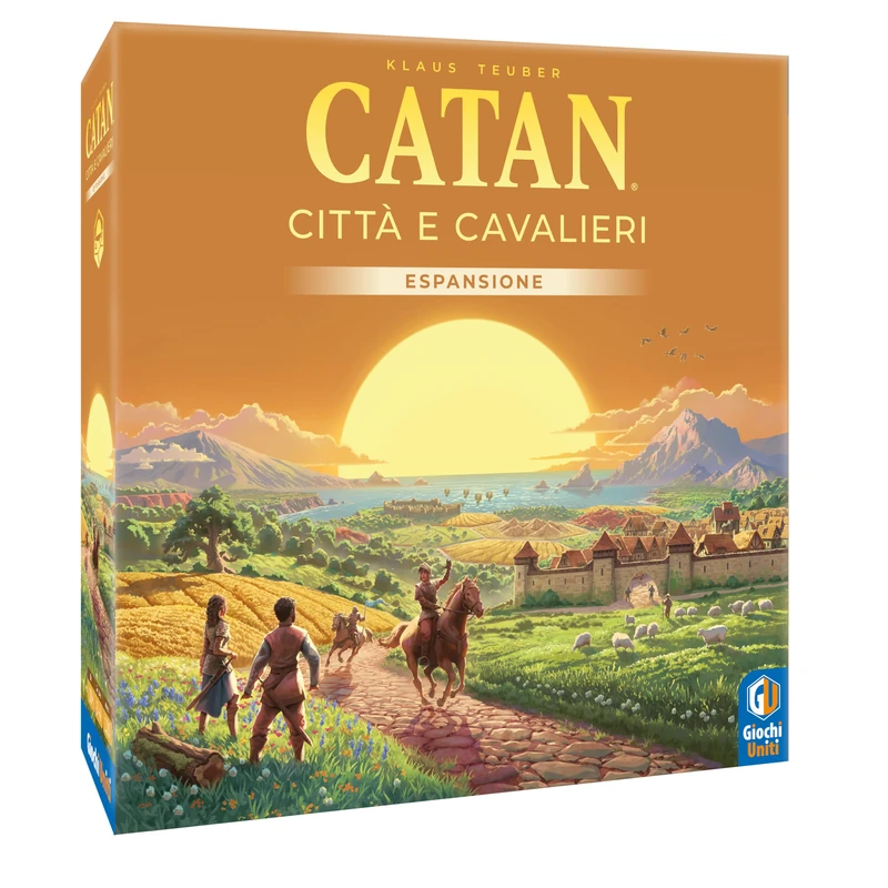 Giochi Uniti - CATAN Relaunch: Cities and Knights - Board Game, 3-4 Players, 10+ Years, GU824, Italian Edition