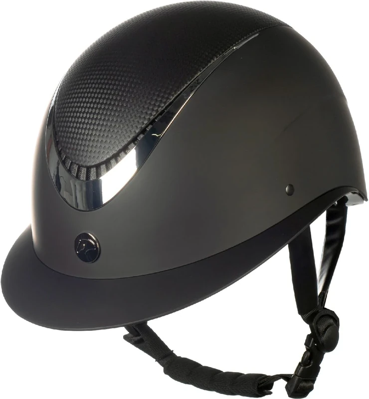 HKM Unisex Alarion Riding Helmet, Black/Silver, XS