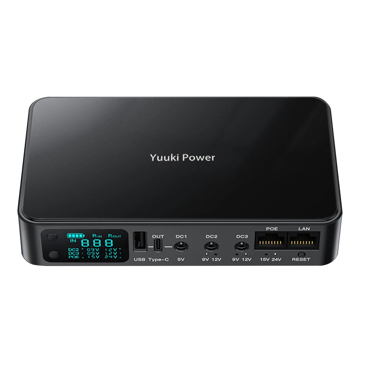 Yuuki Power Battery Backup for Router BT Hub Mini UPS 12V/2A 18000mAh (66Wh) 5V/3.6A USB DC UPS Power Supply UK