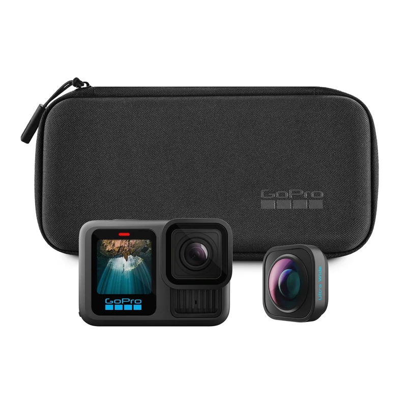 GoPro HERO13 Black Ultra Wide Edition - Waterproof Action Camera with 5.3K60 Video, 27MP Photo, Boosted 177-degree FOV + Compatability with HB-Series Lenses