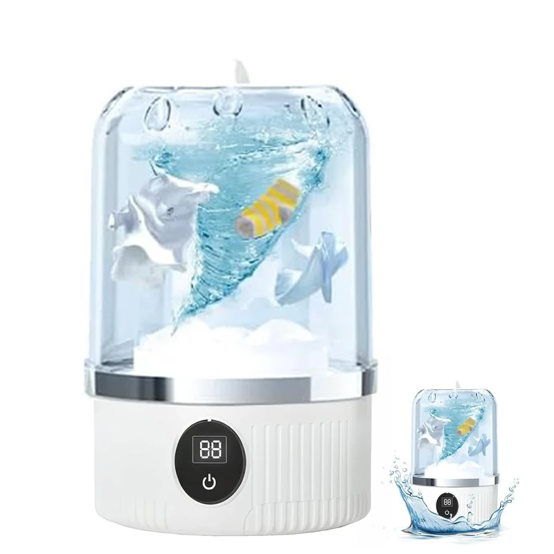 TARSHYRY Underwear Washing Machine, Rechargeable Mini Portable Washing Machine, Cordless Small Laundry Machine for Baby,Clothes,Underwears,Socks, Mini Design