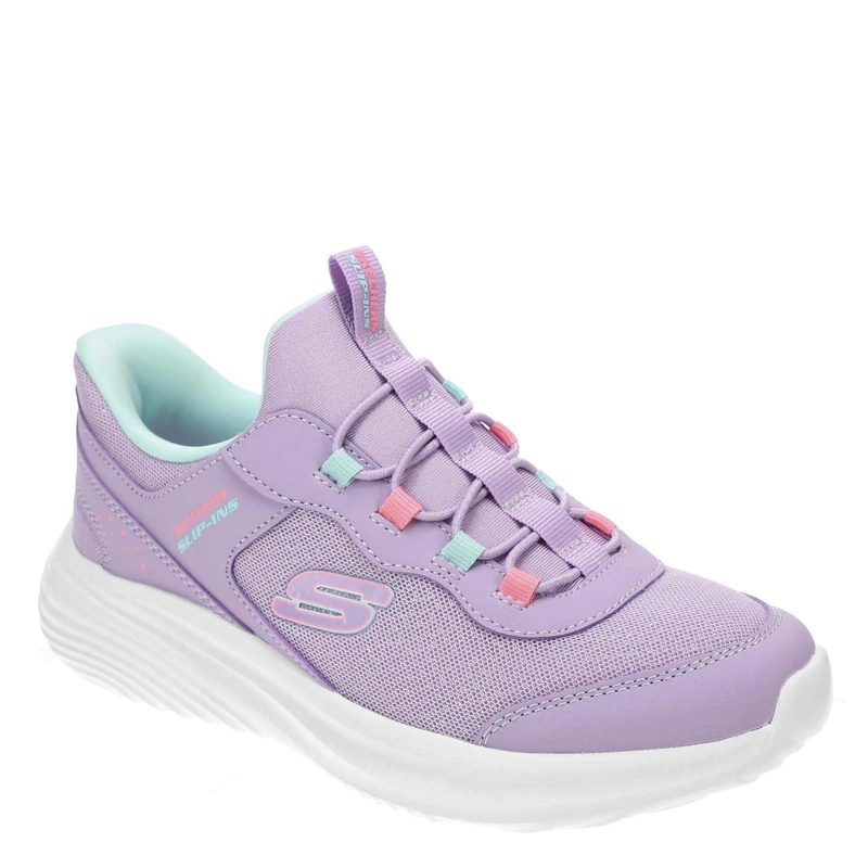 Skechers Girl's Bounder Pro Sneakers - Purple, 1 UK Child