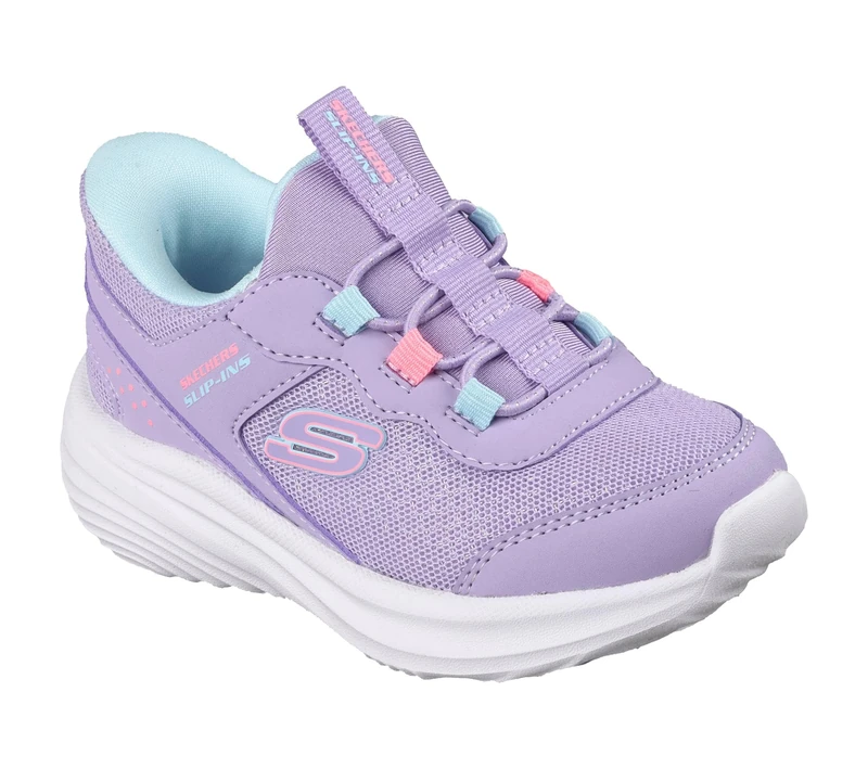 Skechers Girl's Bounder Pro Sneakers, Purple, 11 UK Child