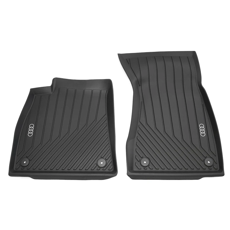 Audi Rubber Car Rugs, TPE with 20% Recyclate, Front, Black, Compatible with Audi A6 (C9 FN) from 2026