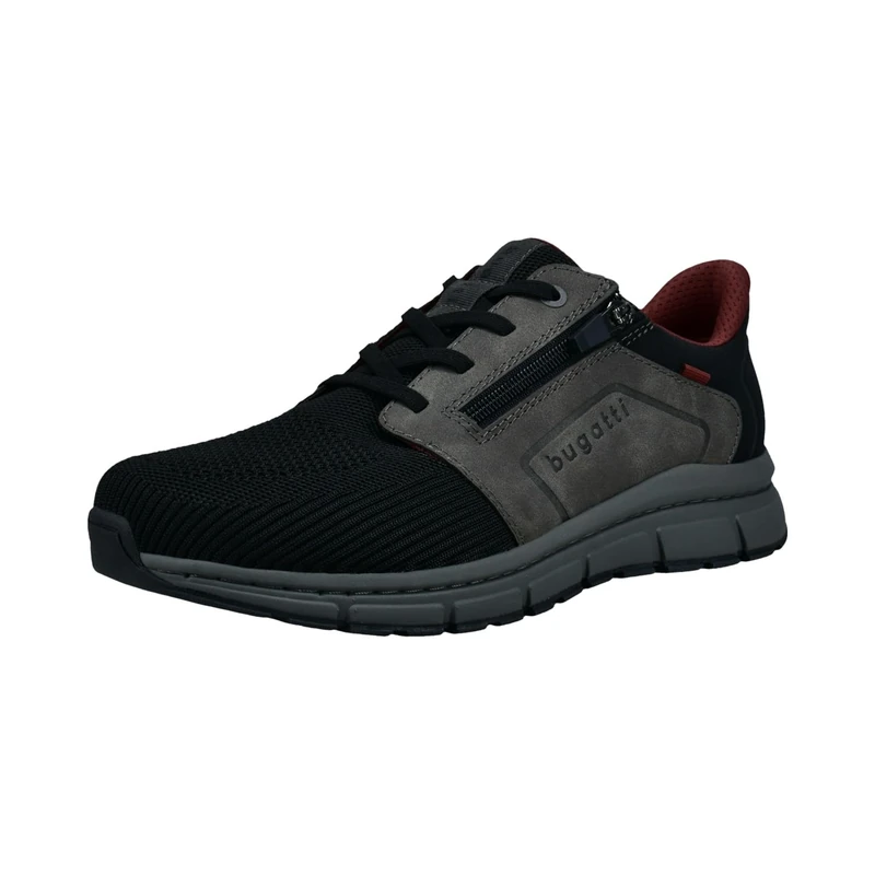 bugatti Men's Lace-Up Shoes 332-AOS05, Black/Dark Grey, 40