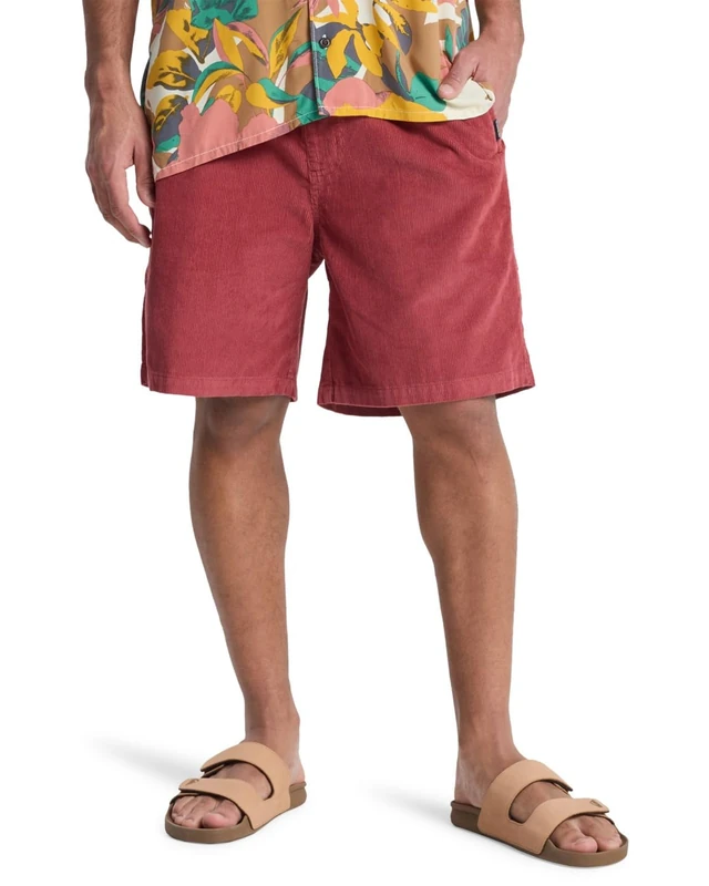 Quiksilver Corduroy Walkshorts Taxer Cord WS Mens Red
