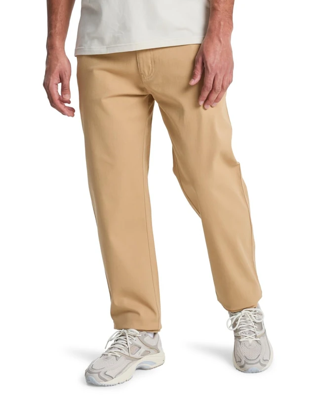 Quiksilver Trousers Union Straight Tappered Pant Mens Brown 36