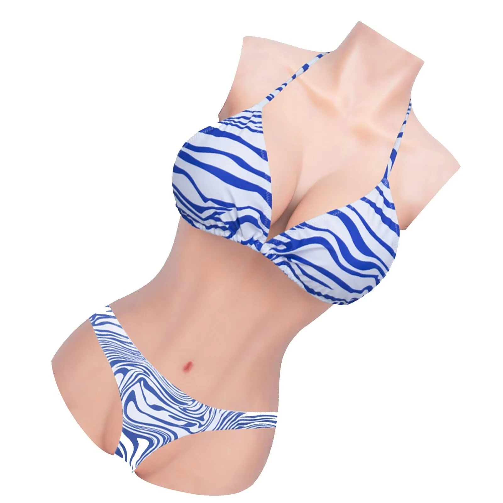 ALZRGORA Silicone Bodysuit Fake Vaginal C-G Cup Silicone Bodysuit For Crossdressers Transgender Cosplay Drag Queen