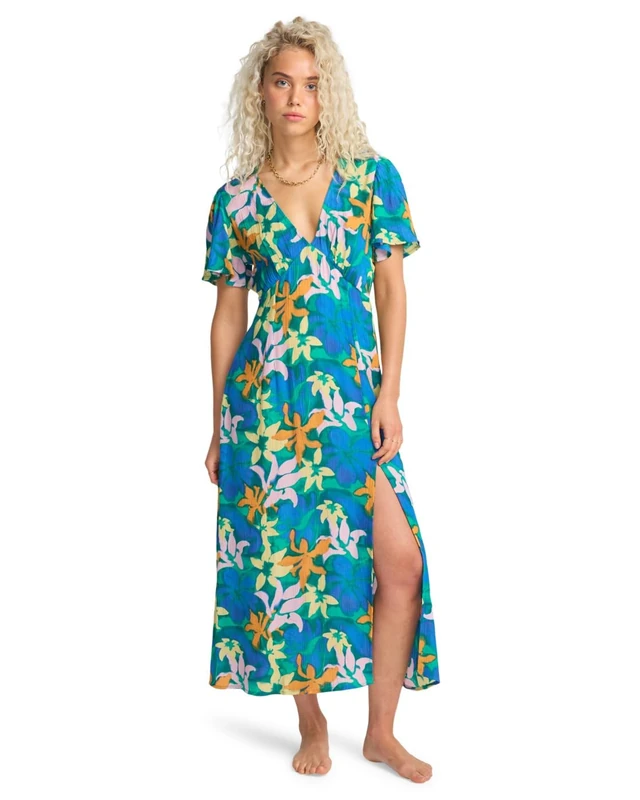 Billabong Women's Jet Set Robe décontractée, AGUA Flores, S