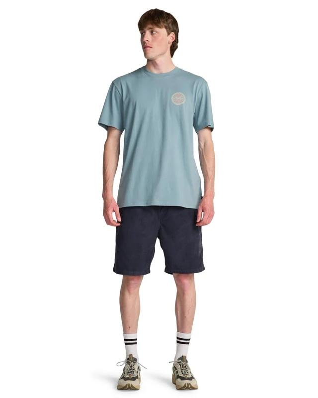 Billabong Elastic Waist Walkshorts Larry Cord Mens Black