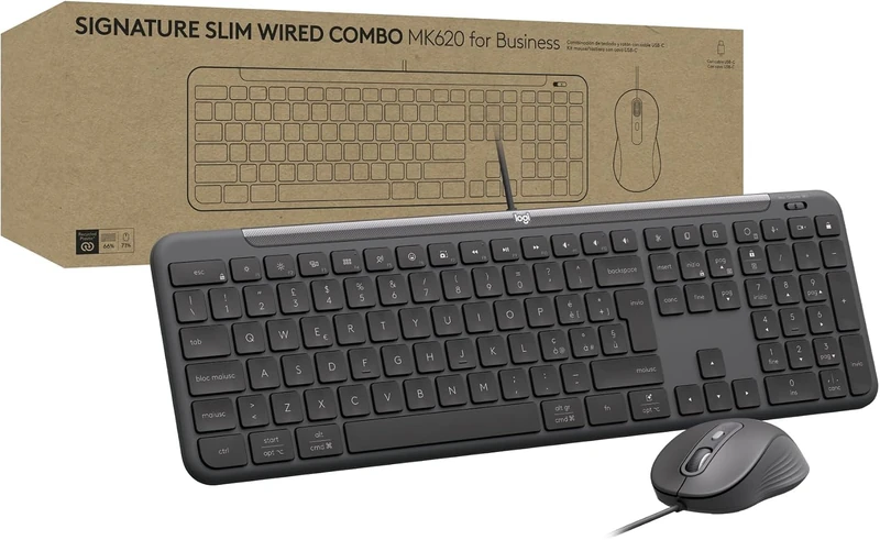 Logitech Signature Slim Wired Combo MK620 for Business