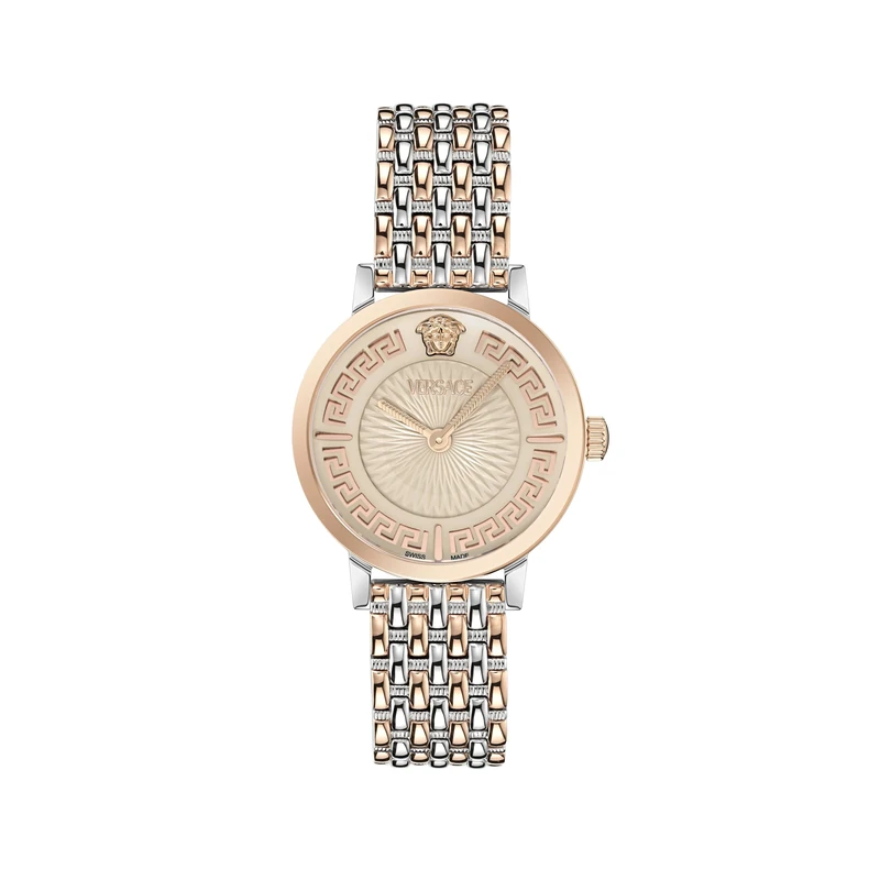 Versace Women's Analogue Swiss Quartz Watch with Stainless Steel Strap VE0A00425