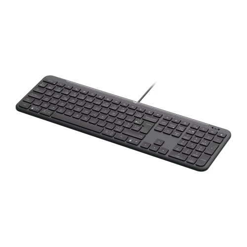 Logitech Signature Slim Wired K620 for Business, Full-Size Keyboard, USB-C Plug-and-Play, Laptop-style, scissor keys, Windows/Mac/Chrome/PC/laptops - Graphite - AZERTY